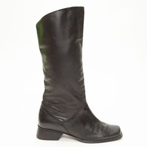Brazilian Leather Mid-Calf Slouch Boots